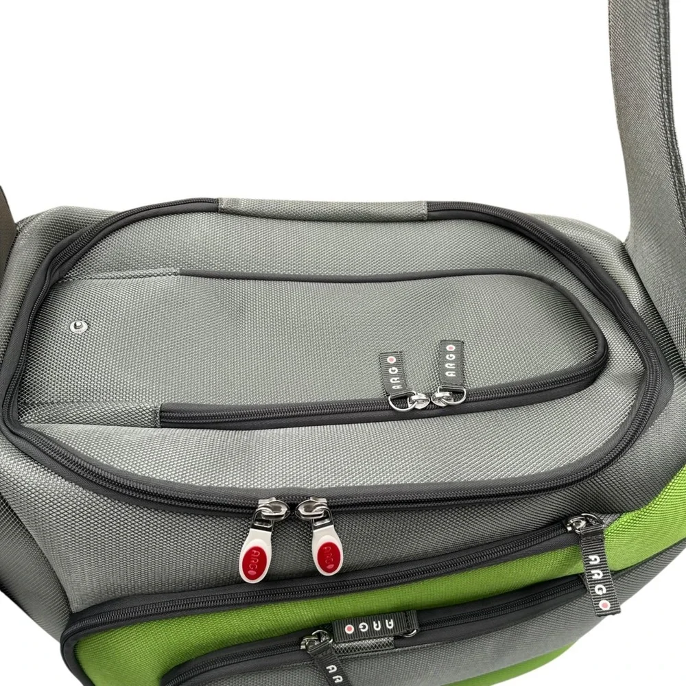 Argo Teafco Duff-O Pet Carrier Airline Approved Water Resistant Gray Kiwi Green‎